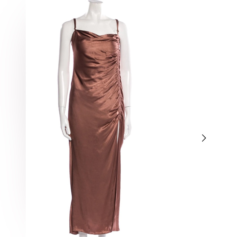 Shona Joy Ruched Dress - Bronze - Picture 11 of 12